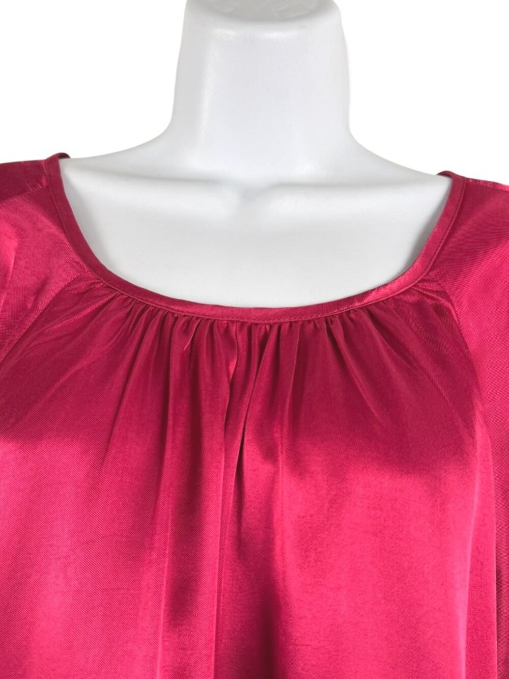 Nation LTD Eveline Raglan Satin Blouse Top Large Raspberry Jam NWT TP-3874 - Picture 4 of 12